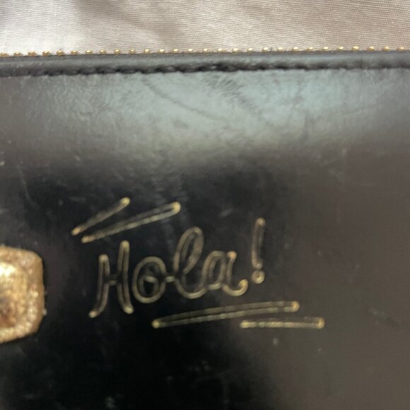 KATE SPADE Haute Stuff Piñata Llama Lacey Zip Around Leather Clutch Wallet READ - Picture 10 of 16